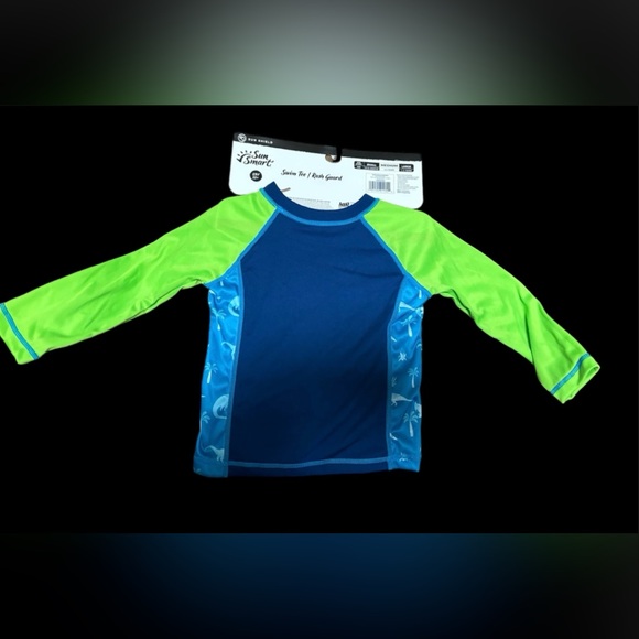 Sun Smart Kid's Surfing Dinosaur Rash Guard Swim Tee Size Boy S or M New - Picture 8 of 8